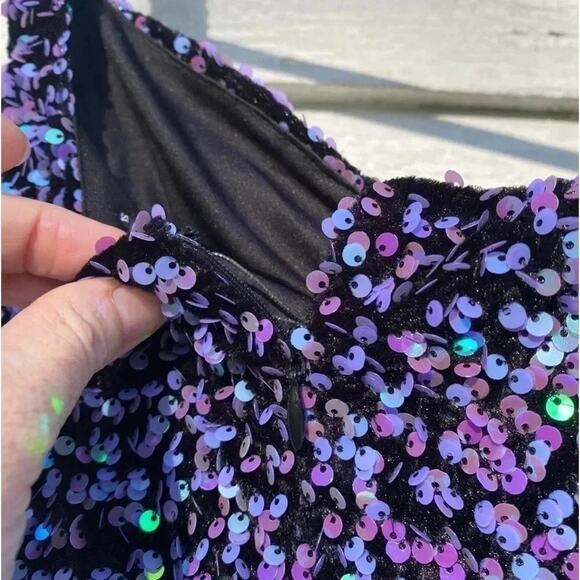 Fashion NOVA NWT Sequin soft, mermaid style dress size 2X - Picture 9 of 14